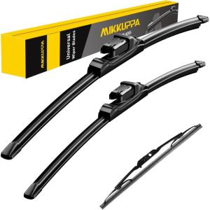imageMIKKUPPA 16quot Front Windshield Wiper Blades UJ hook AllSeason Silent Windshield Window Wipers OEM Quality for Original Equipment Replacement241713 fit for Chevrolet Equinox