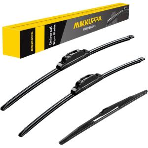 imageMIKKUPPA 16quot Front Windshield Wiper Blades UJ hook AllSeason Silent Windshield Window Wipers OEM Quality for Original Equipment Replacement261916 fit for 0510 Toyota Sienna