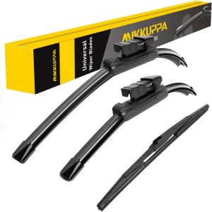 imageMIKKUPPA 16quot Front Windshield Wiper Blades UJ hook AllSeason Silent Windshield Window Wipers OEM Quality for Original Equipment Replacement281616 fit for 20162023 Toyota Prius