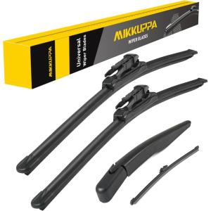 imageMIKKUPPA 16quot Front Windshield Wiper Blades UJ hook AllSeason Silent Windshield Window Wipers OEM Quality for Original Equipment Replacement28281311 fit for Ford Escape