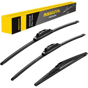 imageMIKKUPPA 22quot21quot12quot Windshield Wiper Kit  Replacement for 20112023 Dodge Durango 20112013 Jeep Grand Cherokee  UJ Hook All Season Wiper Blades Pack of 3241810 fit for Jeep Compass