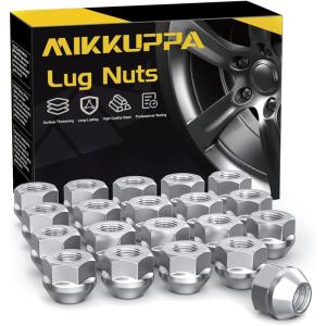 imageMIKKUPPA 24pcs M14X15 Open End Lug Nuts  Replacement for 19992018 Cadillac Escalade 20042016 SRX 19952018 Chevy Tahoe 20092018 Traverse 19972018 Ford Expedition 19922018 GMC YukonSilver