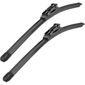 imageMIKKUPPA 24quot17quot Windshield Wiper Blades  Replacement for 20102017 GMC Terrain 20102017 Chevy Equinox 20082012 Ford Kuga  Front Window Wipers Top Lock 19mm Pack of 22626  Fit Pinch Tab 