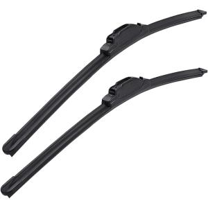 imageMIKKUPPA 24quot17quot Windshield Wiper Blades  Replacement for 20102017 GMC Terrain 20102017 Chevy Equinox 20082012 Ford Kuga  Front Window Wipers Top Lock 19mm Pack of 222 19  Fit U  J Hook 