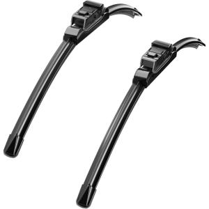 imageMIKKUPPA 24quot17quot Windshield Wiper Blades  Replacement for 20102017 GMC Terrain 20102017 Chevy Equinox 20082012 Ford Kuga  Front Window Wipers Top Lock 19mm Pack of 22616  Fit Top Lock 