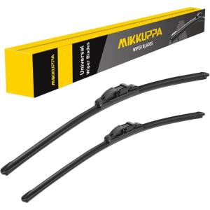 imageMIKKUPPA 24quot17quot Windshield Wiper Blades  Replacement for 20102017 GMC Terrain 20102017 Chevy Equinox 20082012 Ford Kuga  Front Window Wipers Top Lock 19mm Pack of 22626  Fit Side Lock 