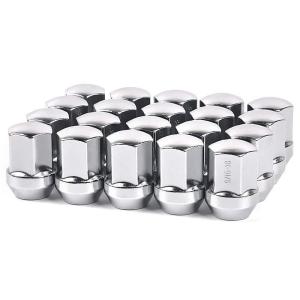 imageMIKKUPPA 91618 OnePiece Chrome OEM Factory Style Large Acorn Seat Lug Nuts Replacement for 20042009 Dodge Durango 20062010 Dodge Dakota 20022010 Dodge Ram 1500 Factory WheelsChrome Lug Nuts