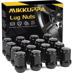 imageMIKKUPPA M12x15 Lug Nuts  Replacement for 20062020 Ford Fusion 20002019 Focus 20012023 Escape Aftermarket Wheel  20pcs Chrome Closed End Lug NutsBlack