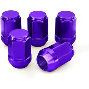 imageMIKKUPPA M12x15 Lug Nuts  Replacement for 20062020 Ford Fusion 20002019 Focus 20012023 Escape Aftermarket Wheel  20pcs Chrome Closed End Lug NutsPurple