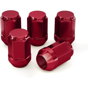 imageMIKKUPPA M12x15 Lug Nuts  Replacement for 20062020 Ford Fusion 20002019 Focus 20012023 Escape Aftermarket Wheel  20pcs Chrome Closed End Lug NutsRed