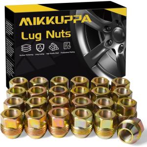 imageMIKKUPPA OEM M14x15 Lug Nuts  Replacement for 19992022 Chevy Silverado 1500 GMC Sierra 19882000 C1500 C2500 20012022 Chevy Tahoe 9591772 9595175 Open Factory Wheel Lug Nut 24PCS24 Pack