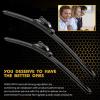 imageMIKKUPPA 15quot15quot Windshield Wipers Blades Replacement for 20082018 Jeep Wrangler JK 20072017 Jeep Wrangler UJ Hook All Season Wiper BladesPack of 226  20 Fit Top Lock