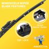 imageMIKKUPPA 15quot15quot Windshield Wipers Blades Replacement for 20082018 Jeep Wrangler JK 20072017 Jeep Wrangler UJ Hook All Season Wiper BladesPack of 22616  Fit Top Lock 