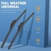 imageMIKKUPPA 15quot15quot Windshield Wipers Blades Replacement for 20082018 Jeep Wrangler JK 20072017 Jeep Wrangler UJ Hook All Season Wiper BladesPack of 224 21  Fit Top Lock 