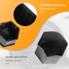 imageMIKKUPPA 20PCS Lug Nut Covers  Black 17 mm Inner Hex Plastic Wheel Bolt Dust Caps Auto Rims Nut Exterior Protection with Removal ClipBlack