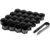 imageMIKKUPPA 20PCS Lug Nut Covers  Black 17 mm Inner Hex Plastic Wheel Bolt Dust Caps Auto Rims Nut Exterior Protection with Removal ClipBlack