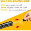 imageMIKKUPPA 28quot28quot12quot Windshield Wiper Blades Replacement for 20122018 Ford Focus Replaceable Wiper Blades Set All Season Pack of 5282812