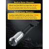 imageMIKKUPPA 6 Point Spline Lug Nuts Tuner Socket Key Tool Compatible with 34 19mm and 1316 21mm Hex Socket Wrench for 12 inch 12x15 12x125 17mm Hex Tire NutsBlack