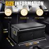 imageMIKKUPPA Car Trunk Organizer  65L Cationic Oxford Cloth Trunk Organizer with Lid for SUV Truck and Van  Foldable and SkinFriendly Material  Adjustable Straps and NonSlip Bottom