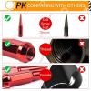 imageMIKKUPPA M14x15 Wheel Spike Lug Nuts 5 PCS Red Spiked Lug Nuts 14mmx15 Solid 44quot Tall Acorn Lug Nut Replacement for Chevy Silverado 1500 2500 3500 F150 F250 F350