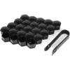 imageMIKKUPPA 20PCS Lug Nut Covers  Black 17 mm Inner Hex Plastic Wheel Bolt Dust Caps Auto Rims Nut Exterior Protection with Removal ClipBlack