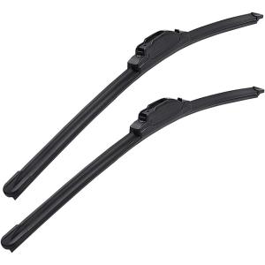imageMIKKUPPA 15quot15quot Windshield Wipers Blades Replacement for 20082018 Jeep Wrangler JK 20072017 Jeep Wrangler UJ Hook All Season Wiper BladesPack of 22616  Fit U  J Hook 
