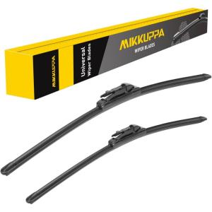 imageMIKKUPPA 15quot15quot Windshield Wipers Blades Replacement for 20082018 Jeep Wrangler JK 20072017 Jeep Wrangler UJ Hook All Season Wiper BladesPack of 22220  Fit Pinch Tab 