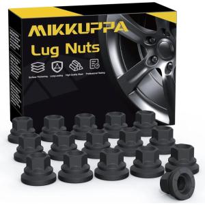 imageMIKKUPPA 16PCS M14x15 Wheel Lug Nuts Replacement for 20032016 Ford F250 F350 F450 F550 20032019 F53 Factory OEM Wheel Black TwoPiece Flanged Flat Tire Nuts OE 2C2Z1012AAM14x15