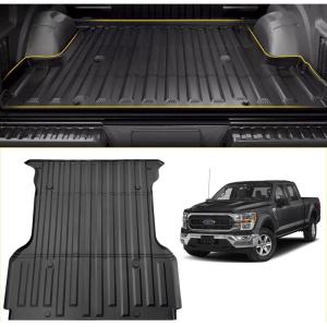 imageMIKKUPPA Truck Bed Mat  Compatible with 20152024 Ford F150 55FT TPE Heavy Duty Pickup Cargo Liner All Weather Protection Car Cargo Mat