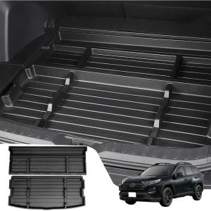 imageMIKKUPPA Trunk Hidden Storage Box Compatible with 20192024 Toyota RAV4 Interior Storage Accessories Suv Under Cargo Floor Insert Trunk Organizer