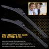 imageMIKKUPPA 28quot14quot Windshield Wipers Blades Replacement for 20092020 Honda Fit 20122019 Toyota Prius C UJ Hook All Season Wiper BladesPack of 222 19  Fit U  J Hook 