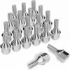 imageMIKKUPPA M12x125 Wheel Lug Bolts  Replacement for 20152022 Jeep Renegade 20182022 Jeep Compass 20142022 Cherokee 19mm HEX Chrome ET Wheel Studs 20 Pack OE 6511051AA 611005M12X125 Lug Bolts