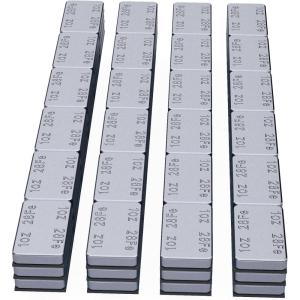 imageMIKKUPPA 1oz Adhesive Stick on Wheel Weights  Low Profile Easy to Peel 72pcs 72ozBox Chrome Tire Weights for Cars Trucks SUVs Motorcycles RC Cars OEM QualityChrome