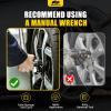imageMIKKUPPA 10 Spline Lug Nut Key Set 3 Pack 10 Point Lug Nut Removal Socket for Wheel Nuts and Lug Bolts TA201719 TA201921 TA232122 Passenger CarSUVTruck Hex Drive Alloy Steel BlackBlack