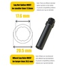 image:imageMIKKUPPA Large 6 Spline Lug Nuts Socket  Replacement for 6 Point Aftermarket Wheel Nuts Truck SUV Tool Key Lock Removal Tool for 21 mm 1316 Inch amp 22 mm 78 Inch Hex Socket WrenchBlack