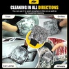 image:imageMIKKUPPA Microfiber Car Wash Mitt  DoubleSided Ultra Absorbent Scratch Free Premium Blend Glove for Car Washing Home Cleaning Black 2Pack 11 x 8Black