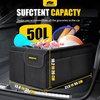image:imageMIKKUPPA Car Trunk Organizer  75L Collapsible Trunk Organizer with Lid Sturdy Car Storage for SUV Auto Truck Van with Adjustable Straps and Non Slip Bottom BlackBlack