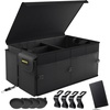 image:imageMIKKUPPA Car Trunk Organizer  75L Collapsible Trunk Organizer with Lid Sturdy Car Storage for SUV Auto Truck Van with Adjustable Straps and Non Slip Bottom BlackBlack