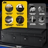 image:imageMIKKUPPA Car Trunk Organizer  75L Collapsible Trunk Organizer with Lid Sturdy Car Storage for SUV Auto Truck Van with Adjustable Straps and Non Slip Bottom BlackBlack