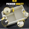 image:imageMIKKUPPA Car Trunk Organizer  75L Collapsible Trunk Organizer with Lid Sturdy Car Storage for SUV Auto Truck Van with Adjustable Straps and Non Slip Bottom BlackWhite