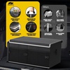 image:imageMIKKUPPA Car Trunk Organizer  75L Collapsible Trunk Organizer with Lid Sturdy Car Storage for SUV Auto Truck Van with Adjustable Straps and Non Slip Bottom BlackBlack White Edge