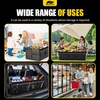 image:imageMIKKUPPA Car Trunk Organizer  75L Collapsible Trunk Organizer with Lid Sturdy Car Storage for SUV Auto Truck Van with Adjustable Straps and Non Slip Bottom BlackGray