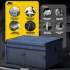 image:imageMIKKUPPA Car Trunk Organizer  75L Collapsible Trunk Organizer with Lid Sturdy Car Storage for SUV Auto Truck Van with Adjustable Straps and Non Slip Bottom BlackBlue