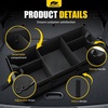 image:imageMIKKUPPA Car Trunk Organizer  75L Collapsible Trunk Organizer with Lid Sturdy Car Storage for SUV Auto Truck Van with Adjustable Straps and Non Slip Bottom BlackBlack