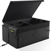 image:imageMIKKUPPA Car Trunk Organizer  75L Collapsible Trunk Organizer with Lid Sturdy Car Storage for SUV Auto Truck Van with Adjustable Straps and Non Slip Bottom BlackBlack