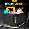 image:imageMIKKUPPA Car Trunk Organizer  75L Collapsible Trunk Organizer with Lid Sturdy Car Storage for SUV Auto Truck Van with Adjustable Straps and Non Slip Bottom BlackBlack