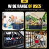 image:imageMIKKUPPA Car Trunk Organizer  75L Collapsible Trunk Organizer with Lid Sturdy Car Storage for SUV Auto Truck Van with Adjustable Straps and Non Slip Bottom BlackBlue