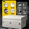 image:imageMIKKUPPA Car Trunk Organizer  75L Collapsible Trunk Organizer with Lid Sturdy Car Storage for SUV Auto Truck Van with Adjustable Straps and Non Slip Bottom BlackWhite