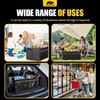 image:imageMIKKUPPA Car Trunk Organizer  75L Collapsible Trunk Organizer with Lid Sturdy Car Storage for SUV Auto Truck Van with Adjustable Straps and Non Slip Bottom BlackBlack