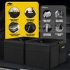 image:imageMIKKUPPA Car Trunk Organizer  75L Collapsible Trunk Organizer with Lid Sturdy Car Storage for SUV Auto Truck Van with Adjustable Straps and Non Slip Bottom BlackBlack